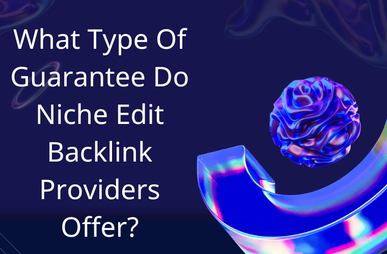 What Type of Guarantee Do Niche Edit Backlink Providers Offer?